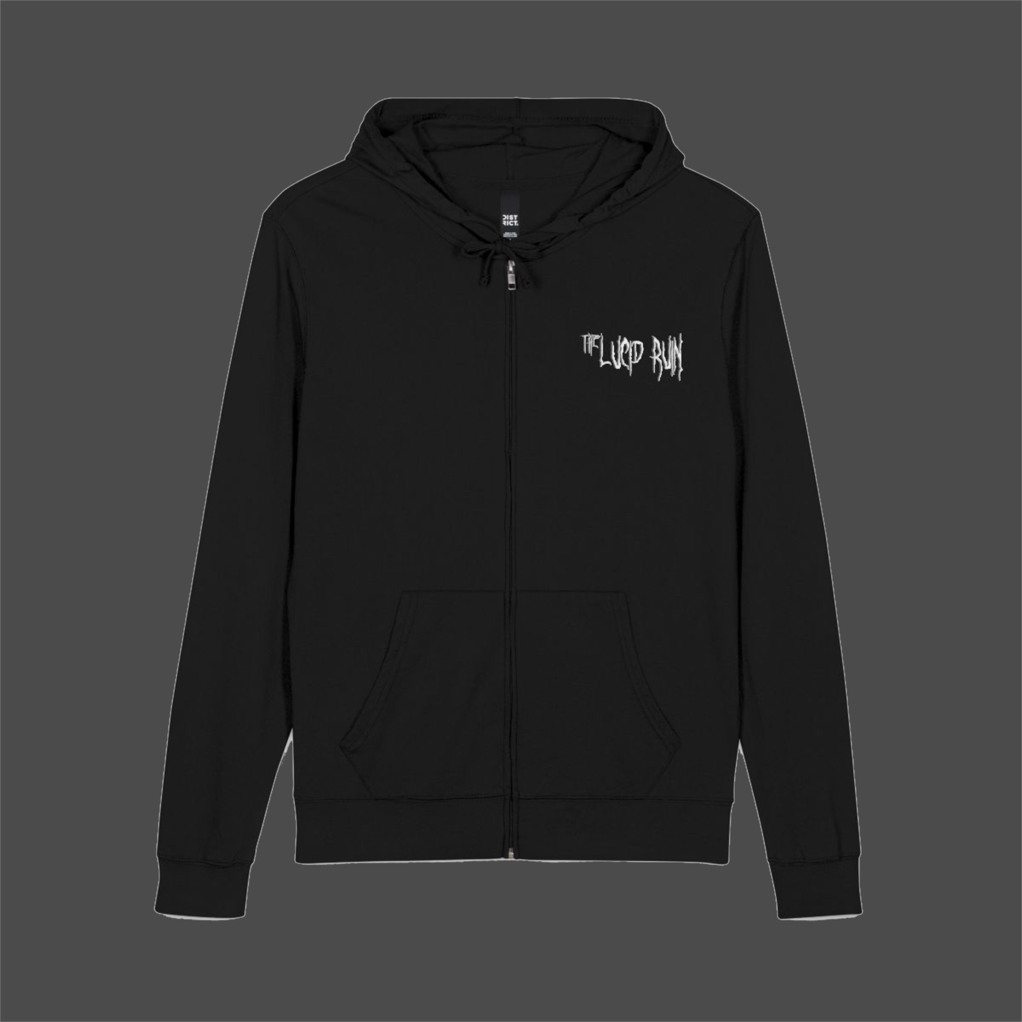 The Lucid Ruin — Owaranai Ma Zip Hoodie (Front)